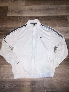 White Nike Dri-Fit Zip Up XL